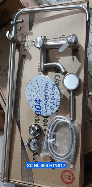 Vòi sen tắm HT9017 Inox 304 Bạc. Mua bán Thiết bị vệ sinh, nhà tắm tại Quận Ninh Kiều Cần Thơ được đăng bởi Tổng Kho TBVS Miền Tây hình 1