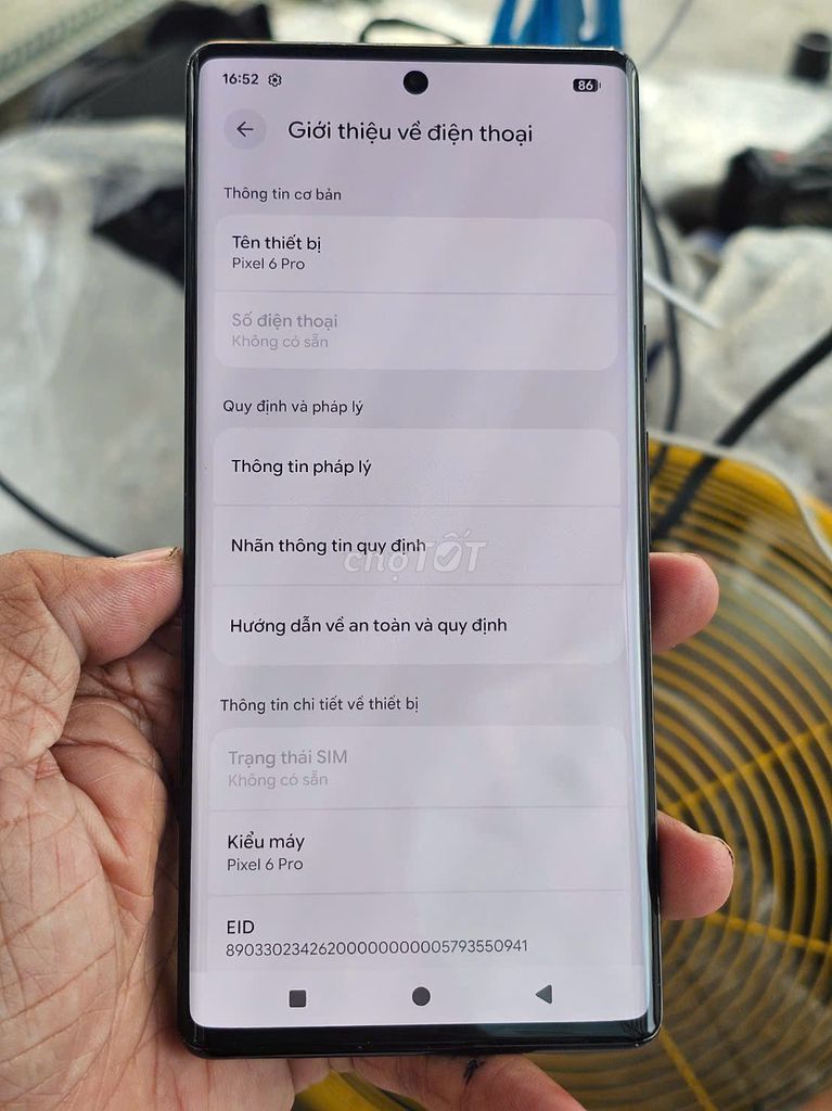 Google Pixel 6 Pro 128GB Đen Đã sử dụng. Mua bán Điện thoại tại Quận 8 Tp Hồ Chí Minh được đăng bởi Louis Pham Vu Duy  hình 1