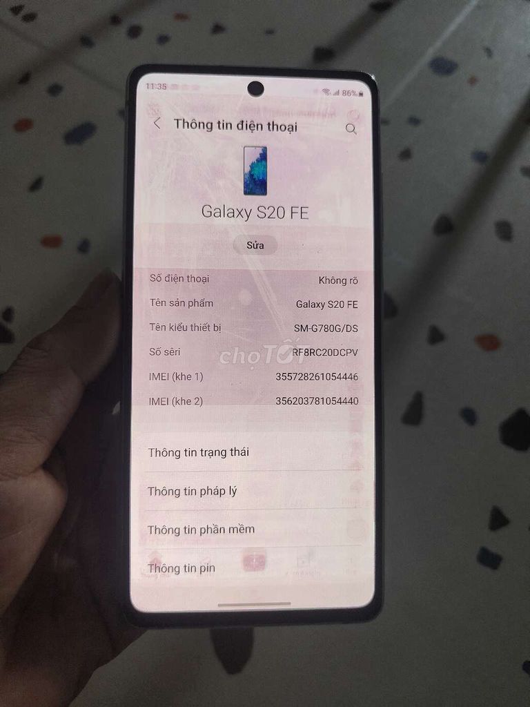Samsung S20 FE ram 8/256gb có NFC. Mua bán Điện thoại tại Thành phố Biên Hòa Đồng Nai được đăng bởi Nguyen hình 1