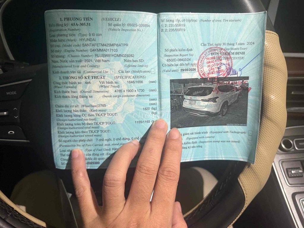 Hyundai Santa Fe 2021 2.5 Xăng Cao Cấp - 70000 km. Mua bán Ô tô tại Huyện Thạch Thất Hà Nội được đăng bởi Quach The hình 1