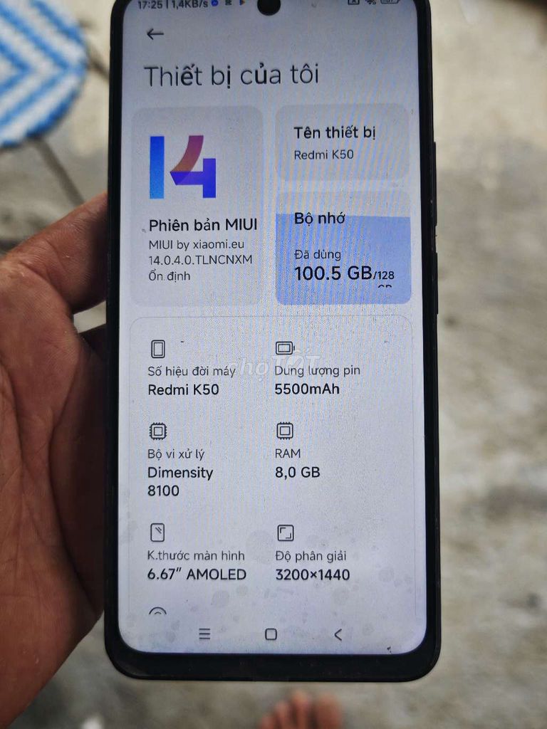 Xiaomi Redmi K50 8GB/128GB Đen. Mua bán Điện thoại tại Huyện Mường Chà Điện Biên được đăng bởi Lò Văn Siêng hình 1