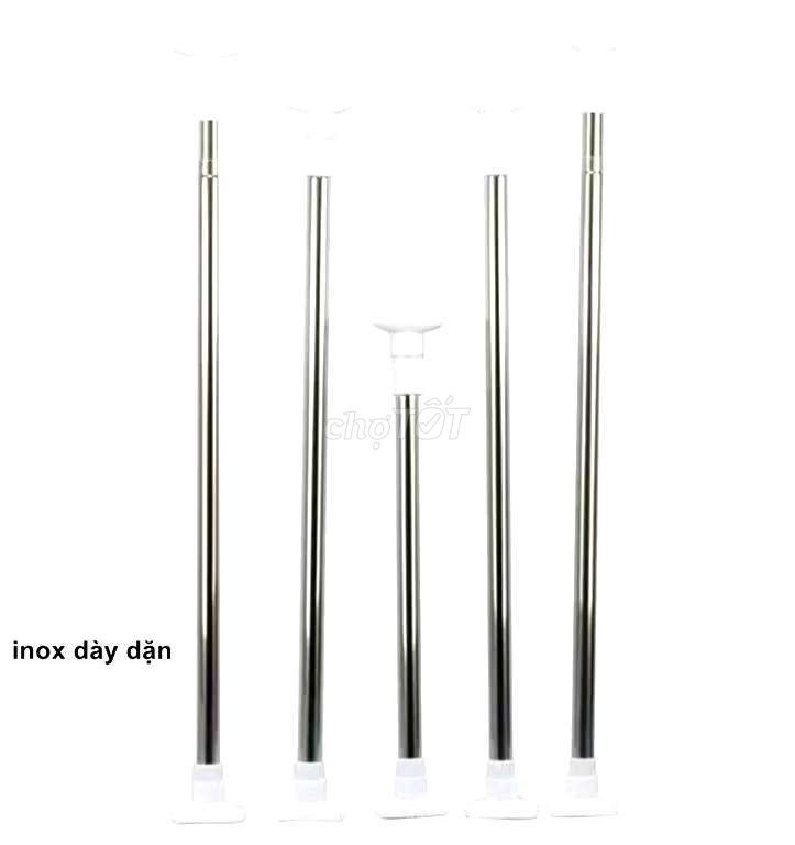 Thanh treo rèm inox 304 thay đổi độ dài