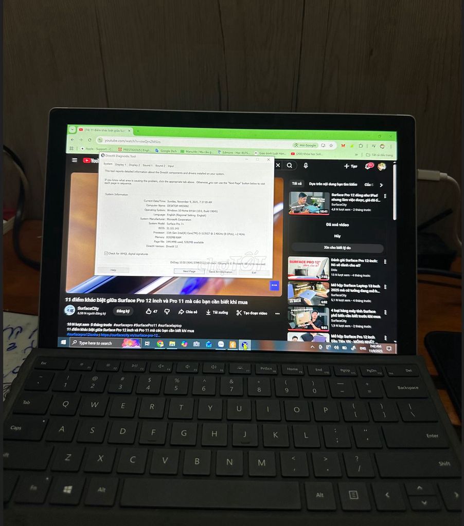 Microsoft Surface Pro 7+ I5 8GB/128GB. Mua bán Laptop tại Quận Liên Chiểu Đà Nẵng được đăng bởi Nguyễn Xuân Thành hình 1