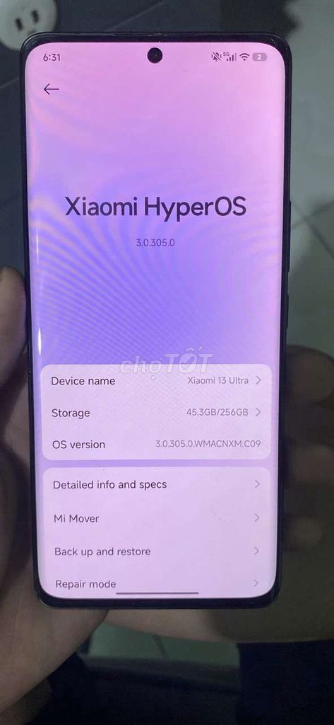 Xiaomi 13 Ultra 256GB Đen Like New. Mua bán Điện thoại tại Quận Liên Chiểu Đà Nẵng được đăng bởi Hồ Thị Anh Thư hình 1