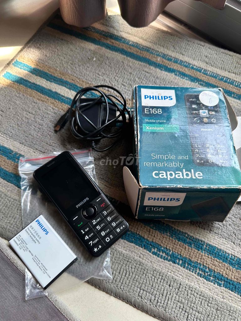 Philips E168 Đen Mới chưa sử dụng. Mua bán Điện thoại tại Thành phố Thủ Đức Tp Hồ Chí Minh được đăng bởi Mr Tra hình 1