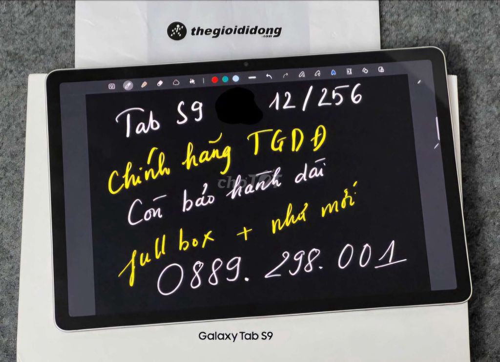 Samsung Tab S9 12/256 Chính hãng Tgdđ