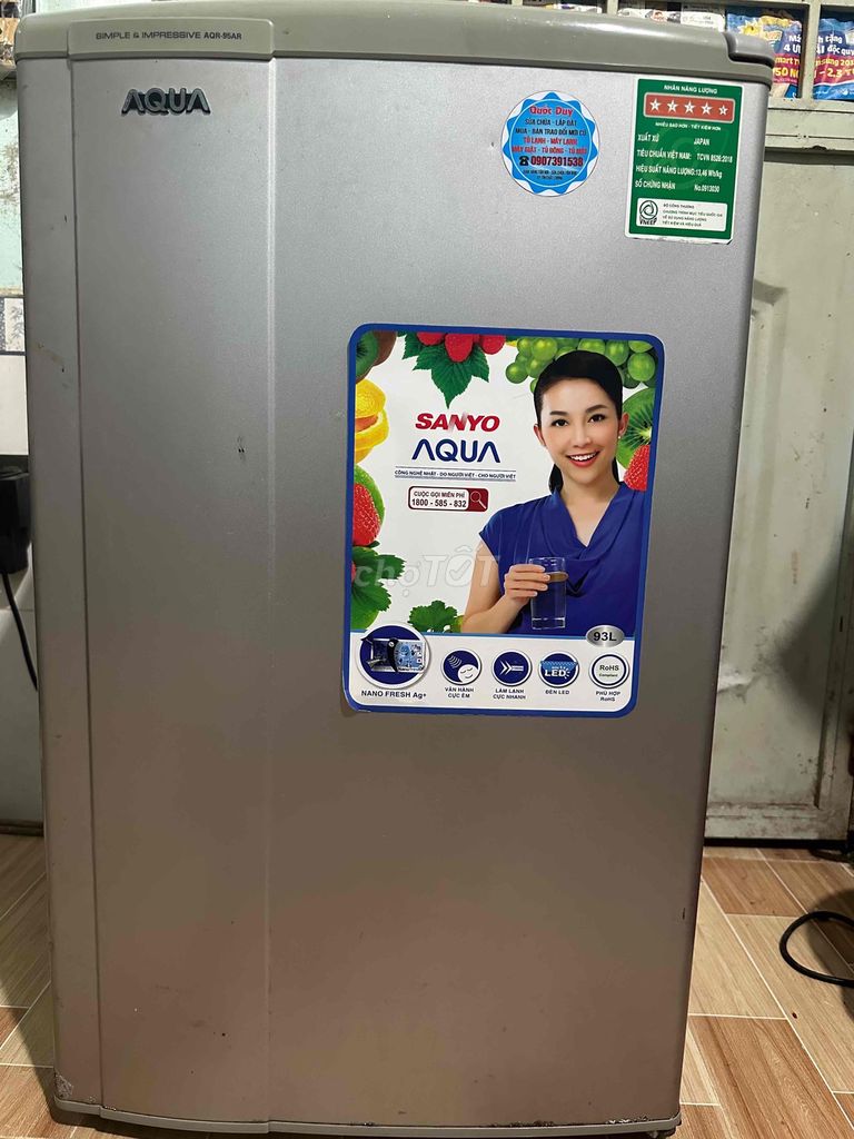 Tủ lạnh Aqua 93 lít tiết kiệm điện còn mới. Mua bán Tủ lạnh tại Quận Bình Thuỷ Cần Thơ được đăng bởi phong hình 1