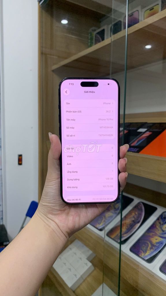 iPhone 15 Pro 128GB full zin. Mua bán Điện thoại tại Quận Bắc Từ Liêm Hà Nội được đăng bởi Cửa hàng Bính Táo hình 1