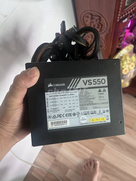 Nguồn máy tính Corsair VS550 Đen. Mua bán Linh kiện (RAM, Card...) tại Quận 5 Tp Hồ Chí Minh được đăng bởi Hội Đồ Điện Tử hình 1