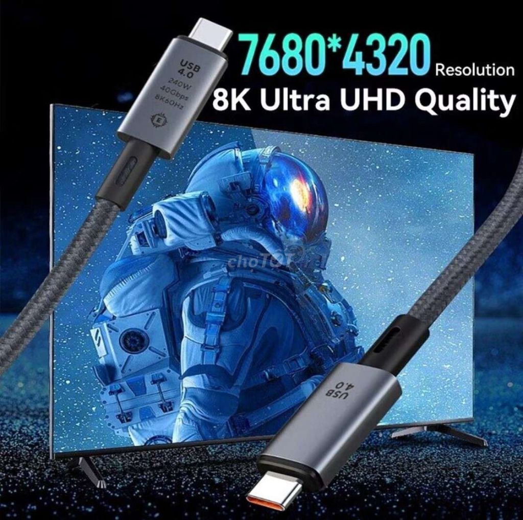 Cáp USB USB 4: C to C 240W 8K 40Gbps 1M. Mua bán Phụ kiện (Màn hình, Chuột...) tại Thành phố Thủ Đức Tp Hồ Chí Minh được đăng bởi Binh hình 1