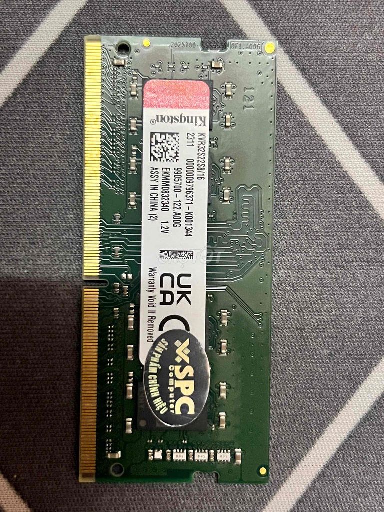 RAM Kingston KVR32S22S8/16 16GB DDR4. Mua bán Linh kiện (RAM, Card...) tại Thị xã Cai Lậy Tiền Giang được đăng bởi Nguyễn Hoà hình 1
