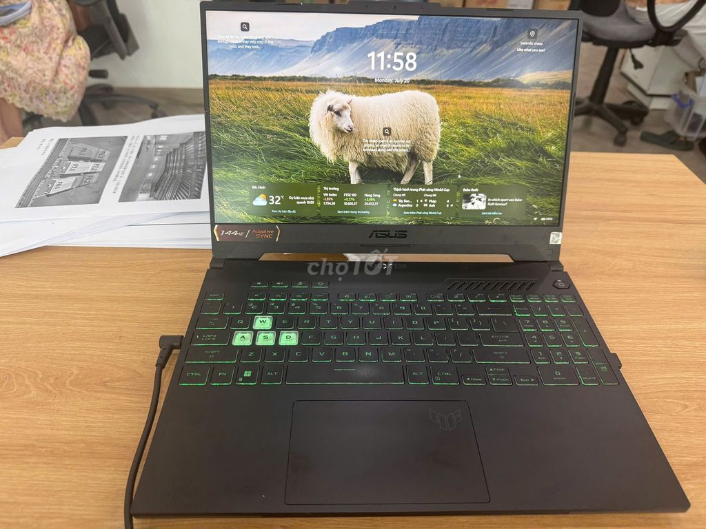 Asus TUF F15 FX507zc4 i5-12500H 15.6 inch. Mua bán Laptop tại Quận Long Biên Hà Nội được đăng bởi Ngô Quang Tiến hình 1