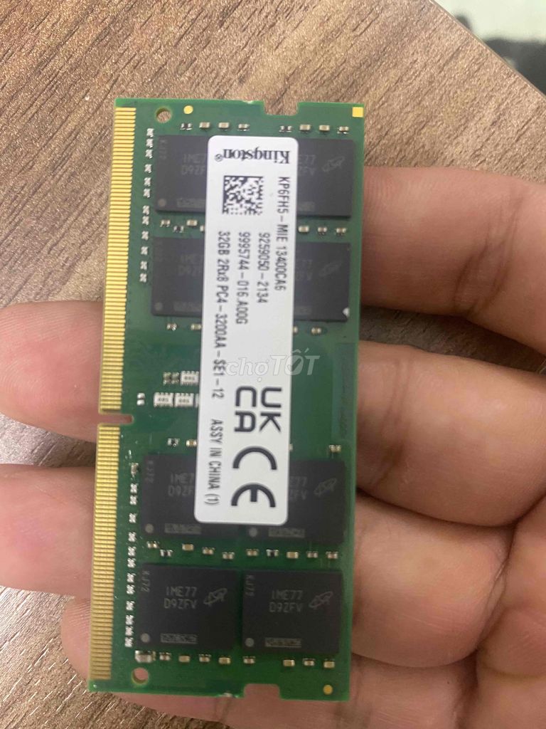 Bóc máy dư thanh Ram 32G Ddr4 bus 3200mhz zin