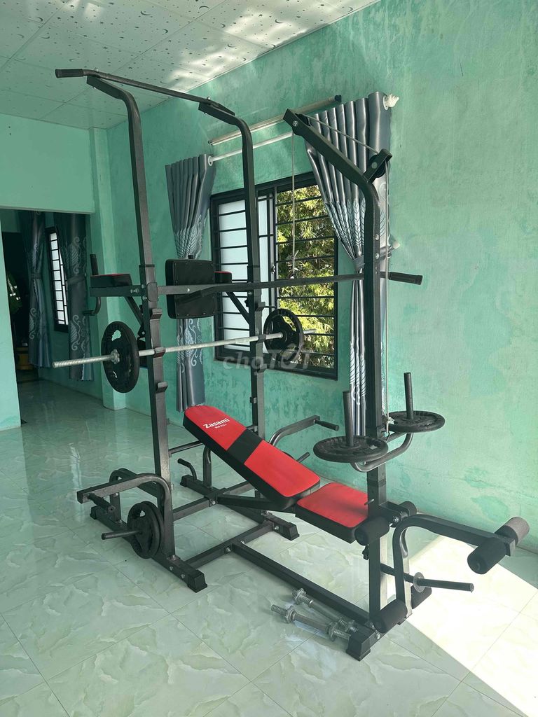 Giàn tạ đa năng Zasami Đen, Đỏ. Mua bán Đồ thể thao, Dã ngoại tại Thị xã An Nhơn Bình Định được đăng bởi trung hình 1