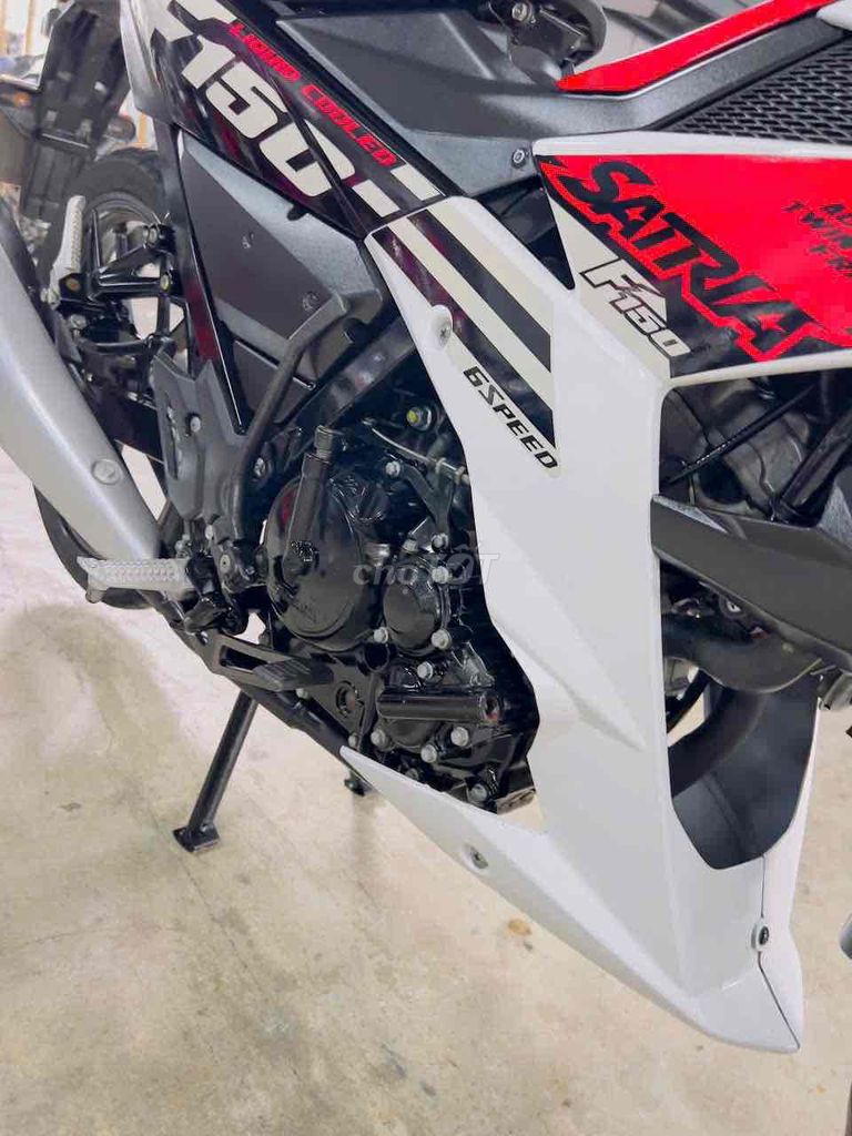 Suzuki Satria F150 Trắng Đỏ Đen. Mua bán Xe máy tại Thị xã Bến Cát Bình Dương được đăng bởi xe máy trả góp tín nghĩa  hình 2