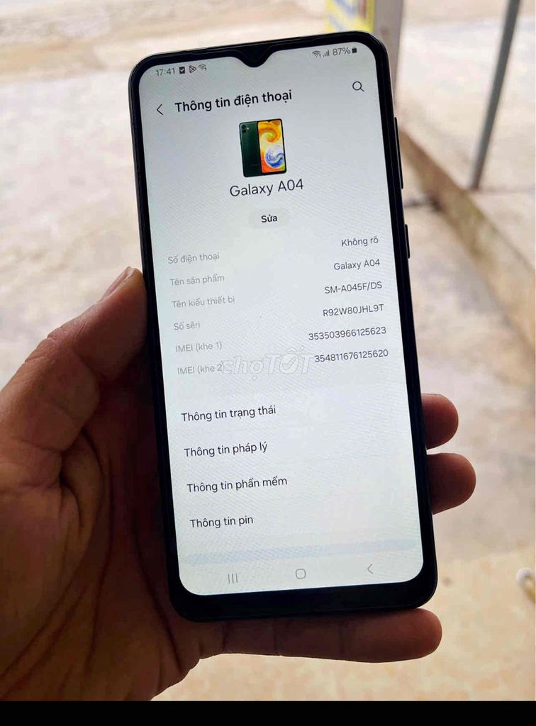 Samsung Galaxy A04 Đen học tập, chạy ship, xem phi. Mua bán Điện thoại tại Quận Thanh Xuân Hà Nội được đăng bởi Anh Đức hình 1