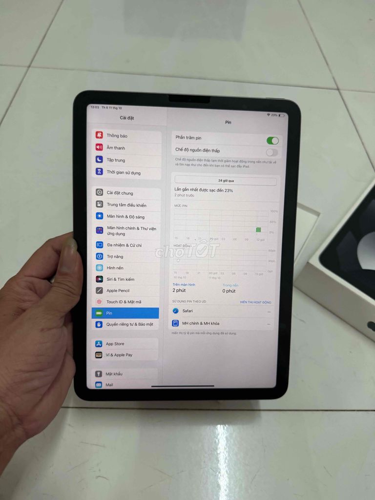 Ipad Air 5 M1 64gb Wifi Đen đẹp nguyên zin