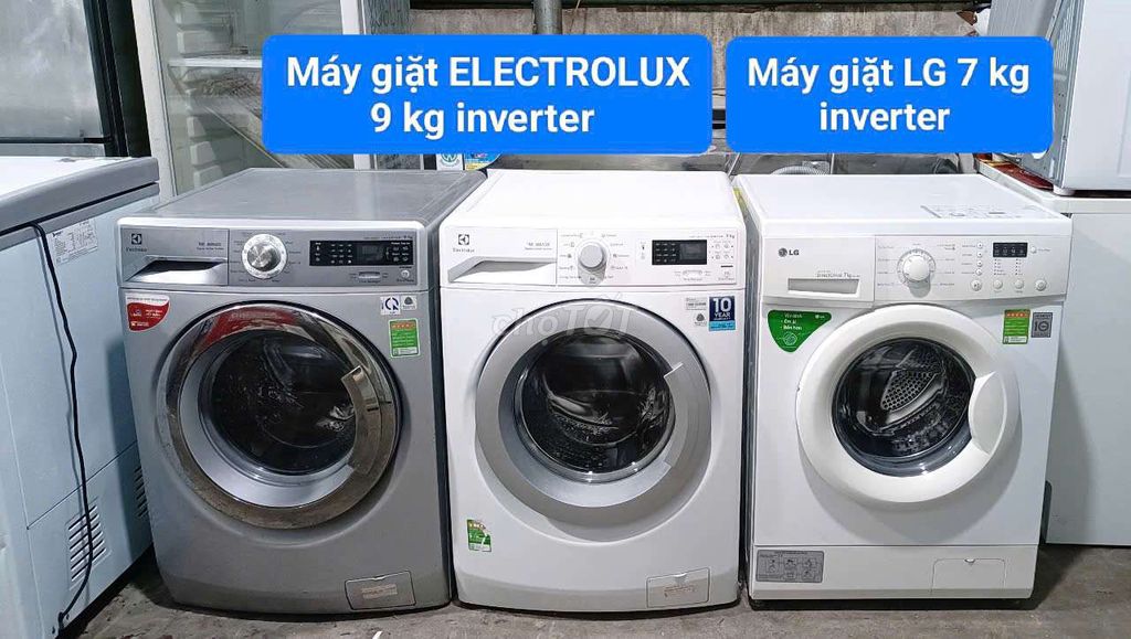 Thanh lý cặp máy giặt Electrolux 9 kg inverter