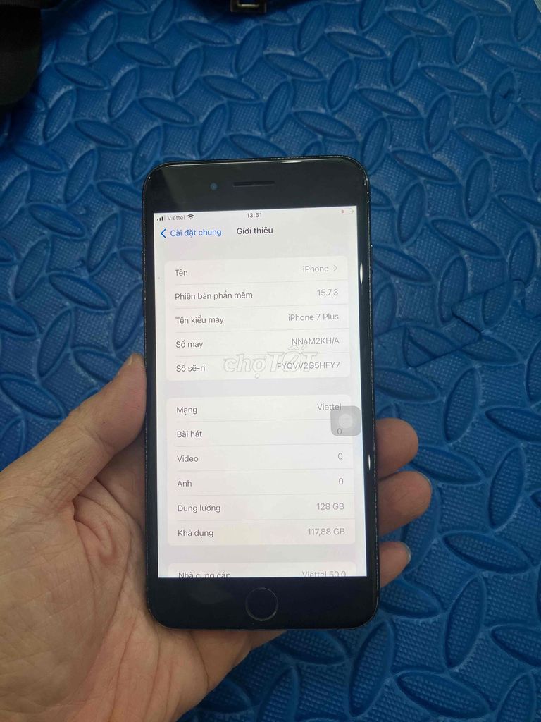 Bán Máy.7plus.QT 128g còn vân dùng tạm. Mua bán Điện thoại tại Quận Hà Đông Hà Nội được đăng bởi Mạnh Mobile hình 1