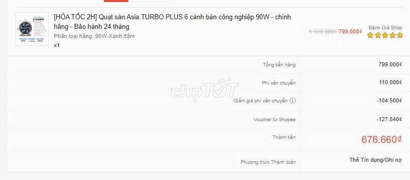 Quạt sàn Asia TURBO PLUS. Mua bán Quạt tại Quận 10 Tp Hồ Chí Minh được đăng bởi Le Thi Bao Van hình 1
