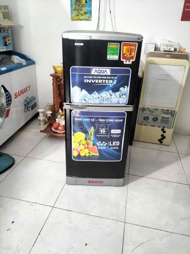 tủ lạnh Sanyo Aqua 125lít. ko đóng tuyết . Mua bán Tủ lạnh tại Quận 12 Tp Hồ Chí Minh được đăng bởi Phương Anh  hình 1