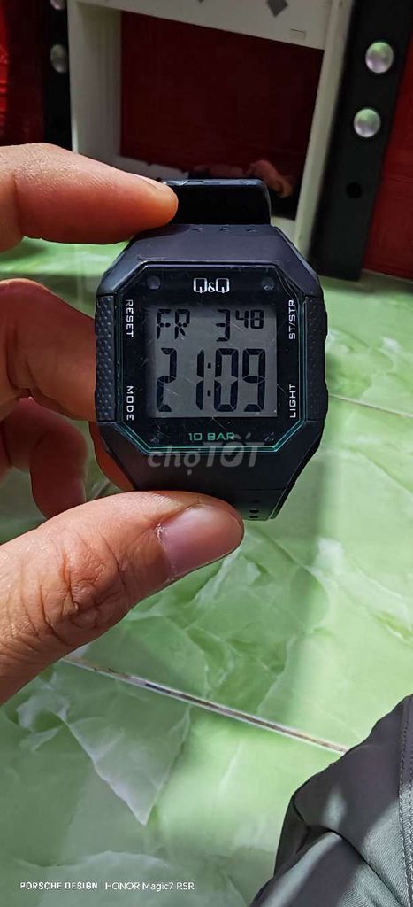 Đồng hồ Q&Q M158J004Y Nam Đen. Mua bán Đồng hồ tại Thành phố Châu Đốc An Giang được đăng bởi Jack hình 1