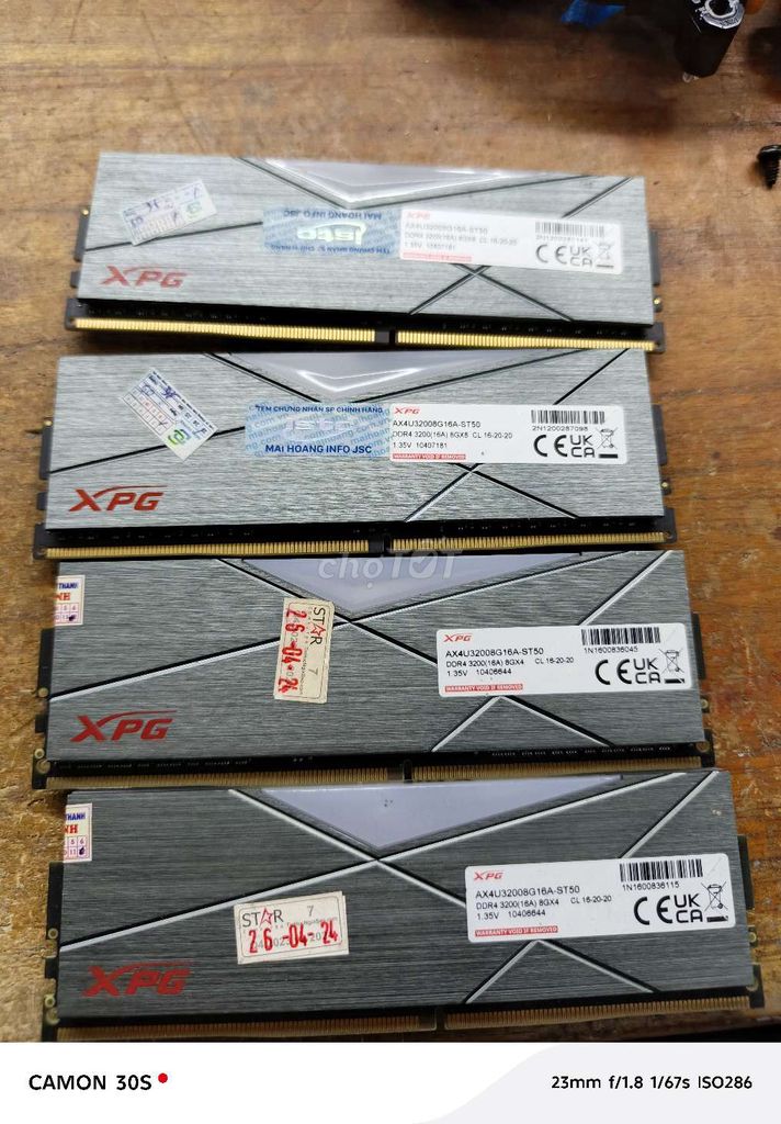RAM XPG AX4U32008G16A-ST50 8G. Mua bán Linh kiện (RAM, Card...) tại Thị xã Giá Rai Bạc Liêu được đăng bởi nguyen thanh phong hình 1