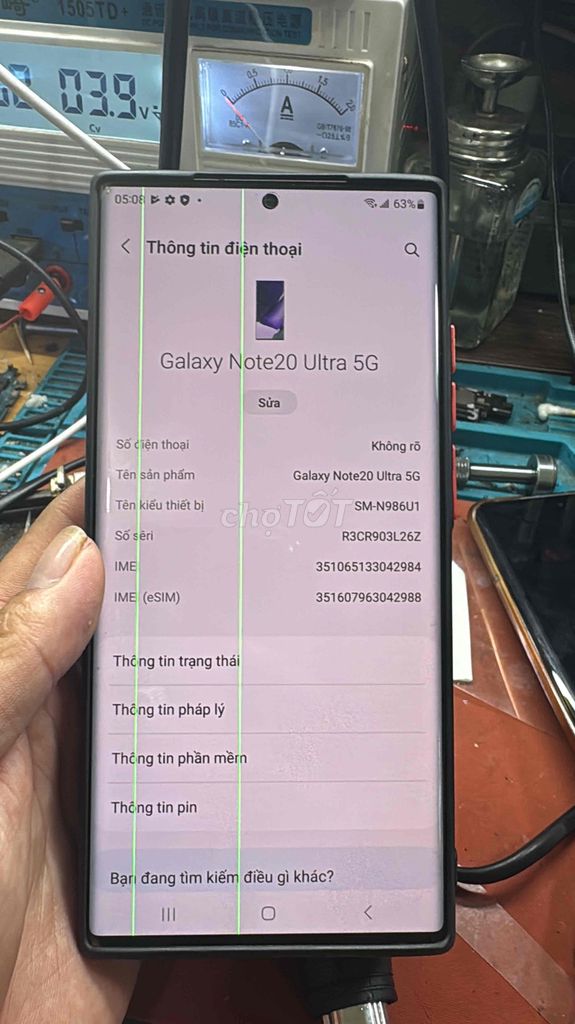 note20 ultra sọc màn. Mua bán Điện thoại tại Huyện Di Linh Lâm Đồng được đăng bởi Nguyễn Xuân Trường hình 1