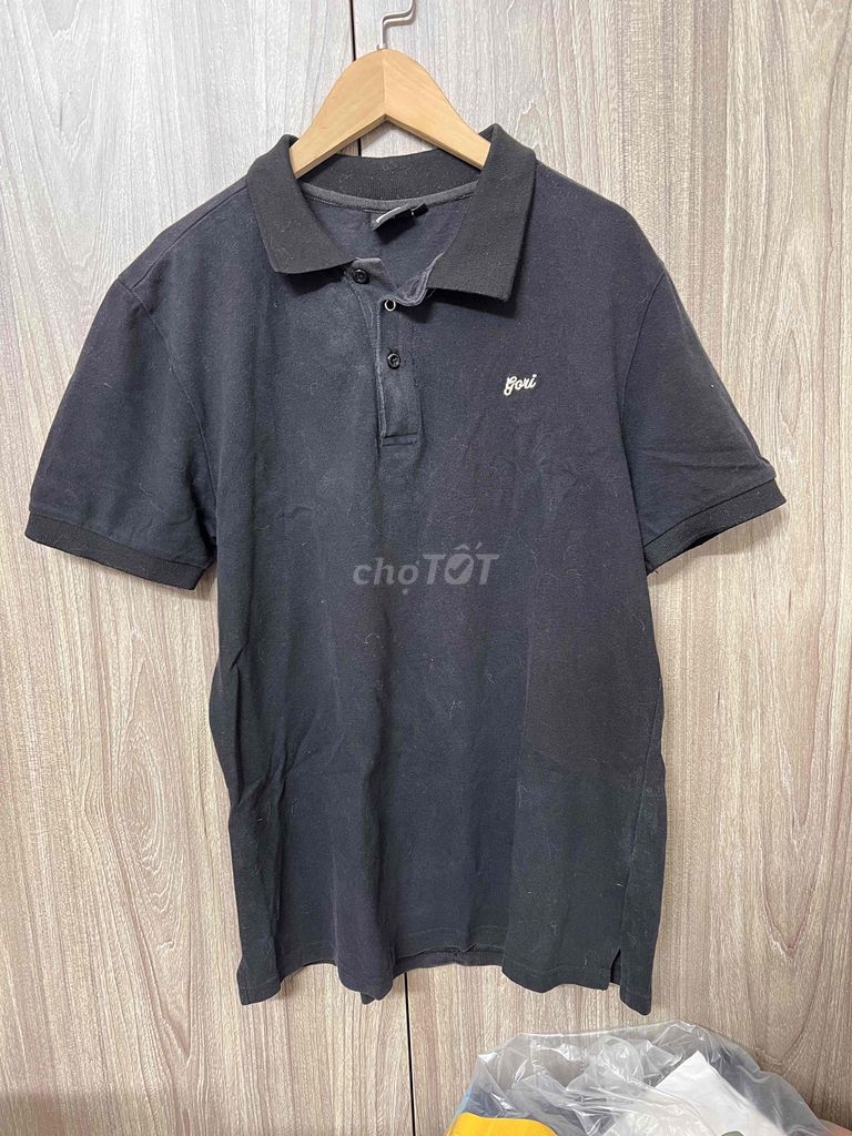 Áo thun polo nam Goni đen size M. Mua bán Quần áo tại Quận 10 Tp Hồ Chí Minh được đăng bởi Thieee hình 1