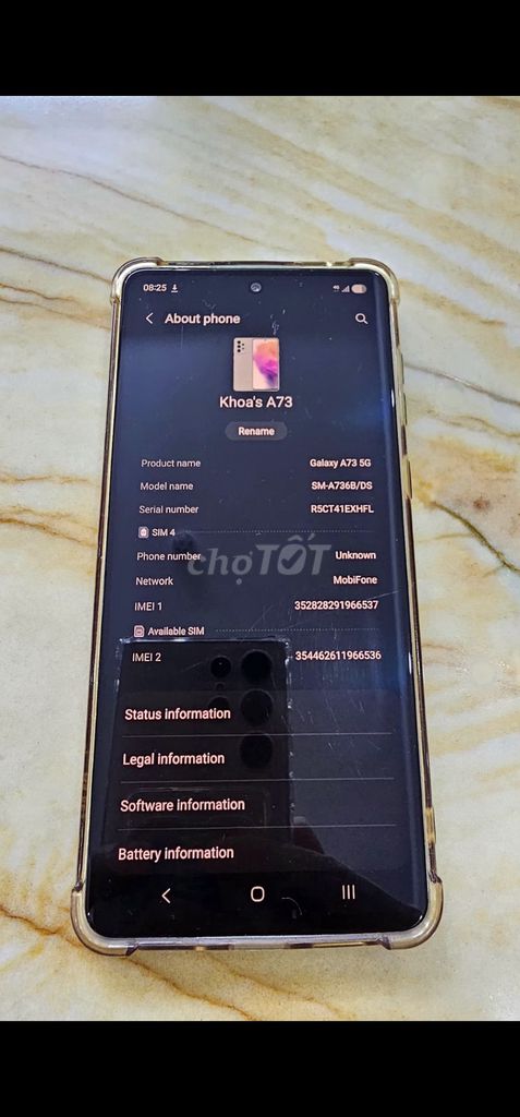 Samsung A73 5G 128GB Xanh mint. Mua bán Điện thoại tại Huyện Hoài Đức Hà Nội được đăng bởi Khoa hình 1