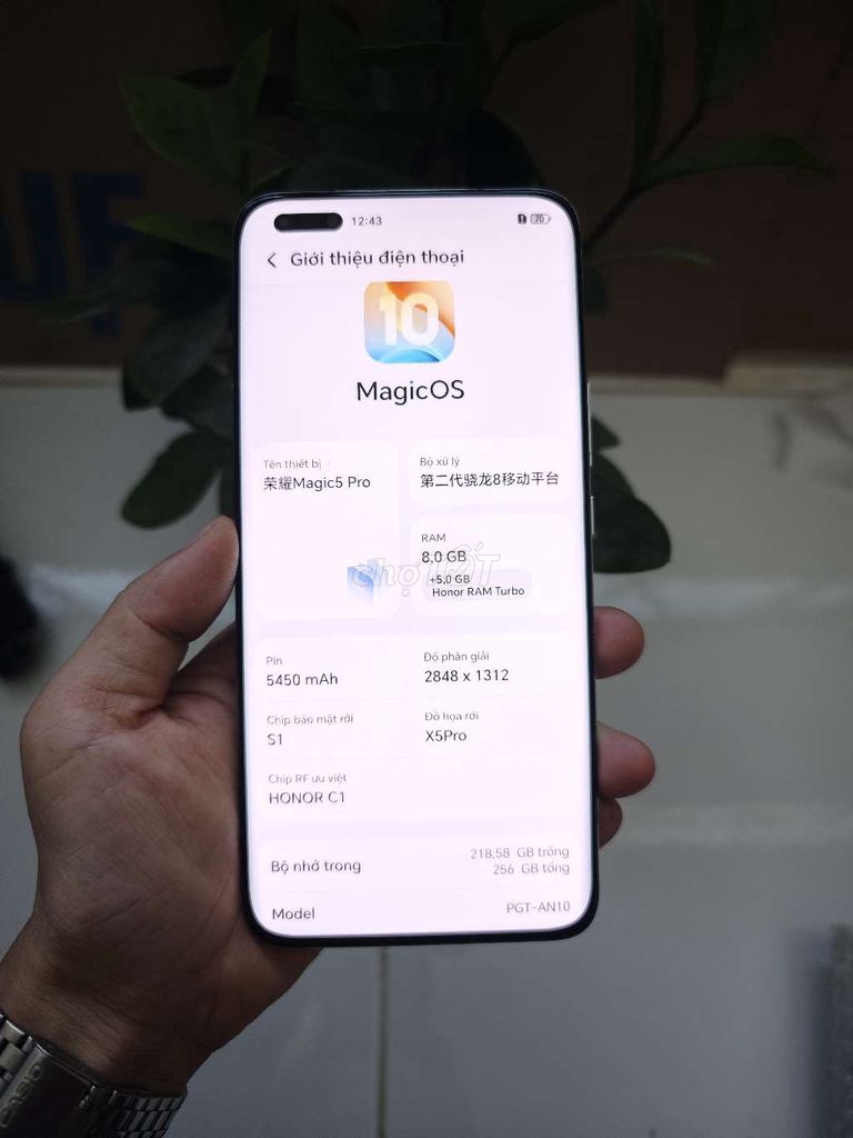 Honor Magic 5 Pro Ram 8/256GB Xanh Đẹp. Mua bán Điện thoại tại Quận Gò Vấp Tp Hồ Chí Minh được đăng bởi Ánh Tuyết hình 1