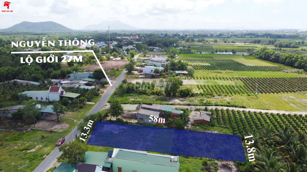 Đất 780m2 ONT Nguyễn Thông, Thị xã LaGi NGỘP THỞ