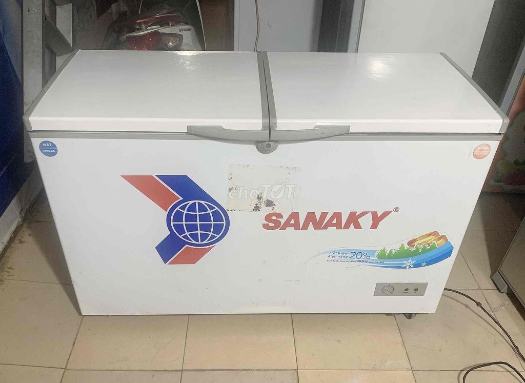 THANH LÍ TỦ ĐÔNG SANAAKY 400L HAI CHẾ ĐỘ GIÀN ĐỒNG