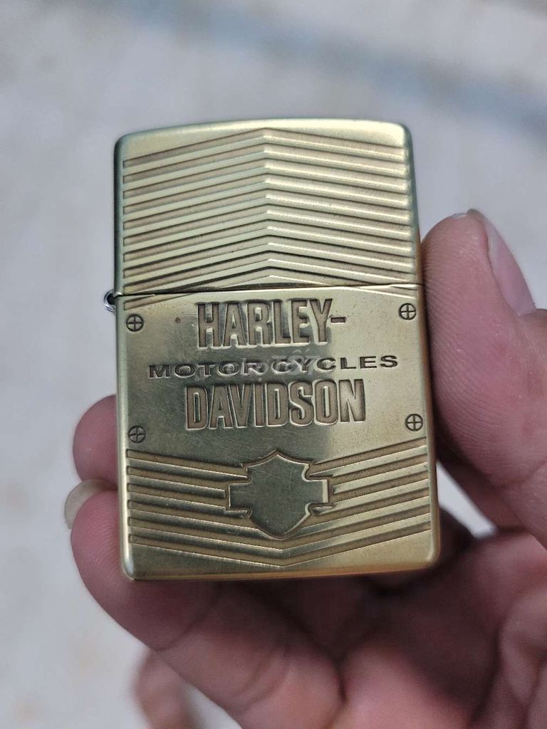 Bật lửa Zippo Harley Davidson Vàng đồng. Mua bán Đồ sưu tầm, đồ cổ tại Quận Thanh Khê Đà Nẵng được đăng bởi huỳnh hoàng hình 1