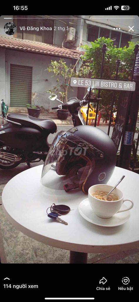 Bán xe Vespa lên đời cao hơn. Mua bán Xe máy tại Quận 6 Tp Hồ Chí Minh được đăng bởi Bom Bo hình 2