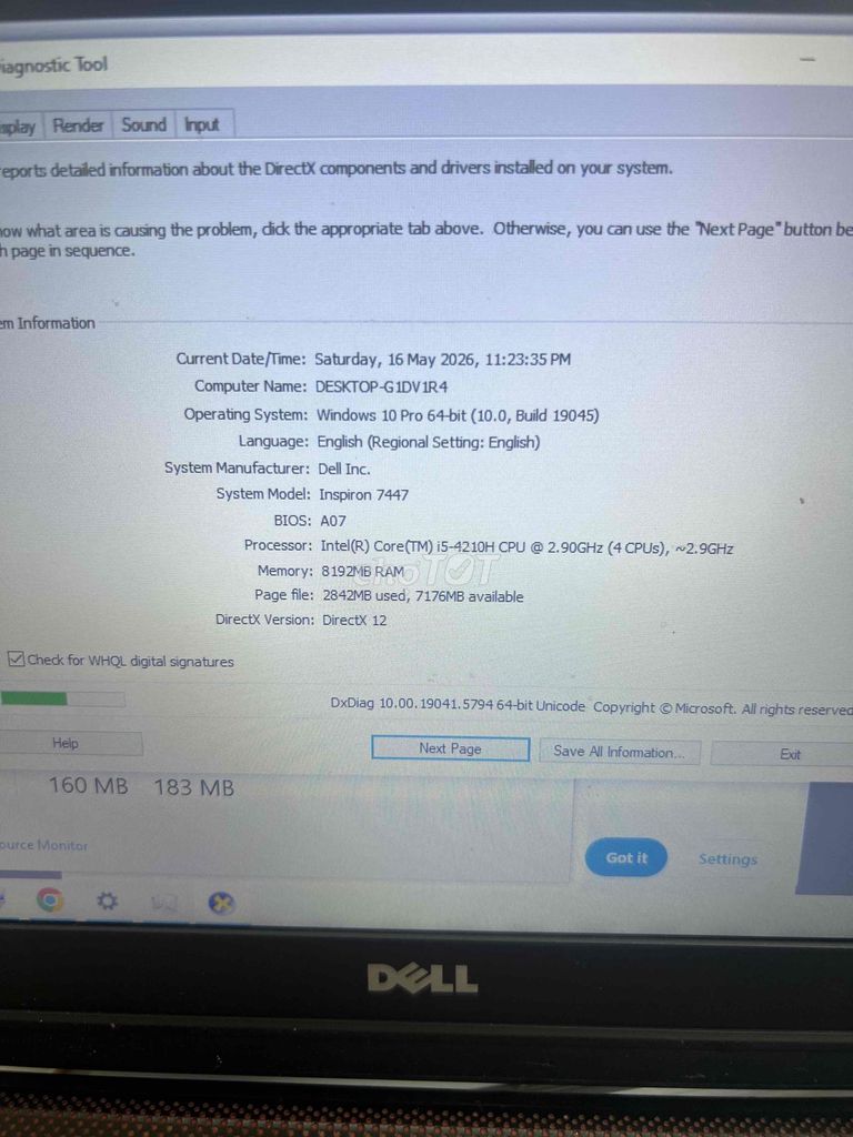 Dell Ins 7447 i5 8GB/128GB laptop gaming rẻ. Mua bán Laptop tại Quận Đống Đa Hà Nội được đăng bởi Ngoan hình 1