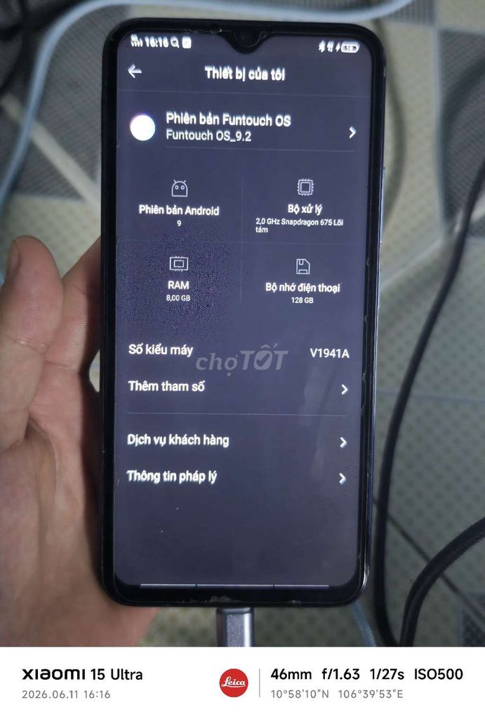 Vivo Z5i 8GB/128GB Xanh Snapdragon 675. Mua bán Điện thoại tại Thành phố Thủ Dầu Một Bình Dương được đăng bởi Tên chưa cung cấp hình 1