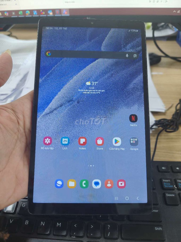 Samsung Galaxy Tab A7 Lite Xám. Mua bán Máy tính bảng tại Quận Bình Tân Tp Hồ Chí Minh được đăng bởi Long Vespa  hình 1