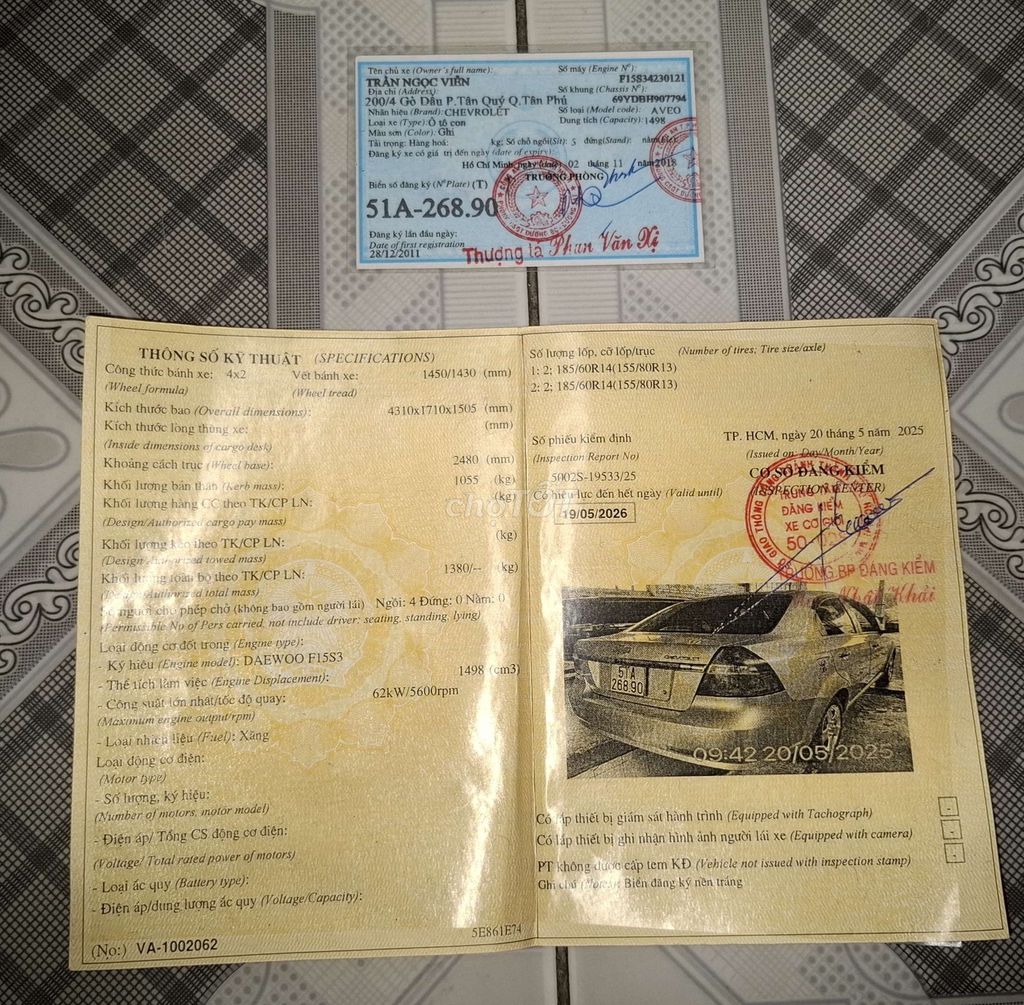 Aveo 2011, chính chủ gia đình dùng. Mua bán Ô tô tại Huyện Củ Chi Tp Hồ Chí Minh được đăng bởi Nguyễn Hùng ôtô Củ Chi hình 14