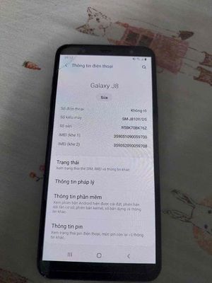 Samsung J8 màn zin ko ám - rạn kính nhẹ vỏ đẹp. Mua bán Điện thoại tại Quận 8 Tp Hồ Chí Minh được đăng bởi Thanh Tâm Mobile