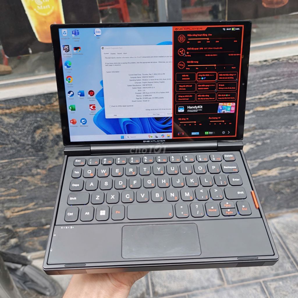 Máy Handheld ONEXPLAYER G1 Ryzen AI 9 HX 370 32/1T. Mua bán Laptop tại Huyện Thanh Trì Hà Nội được đăng bởi Phạm Minh Phương hình 1