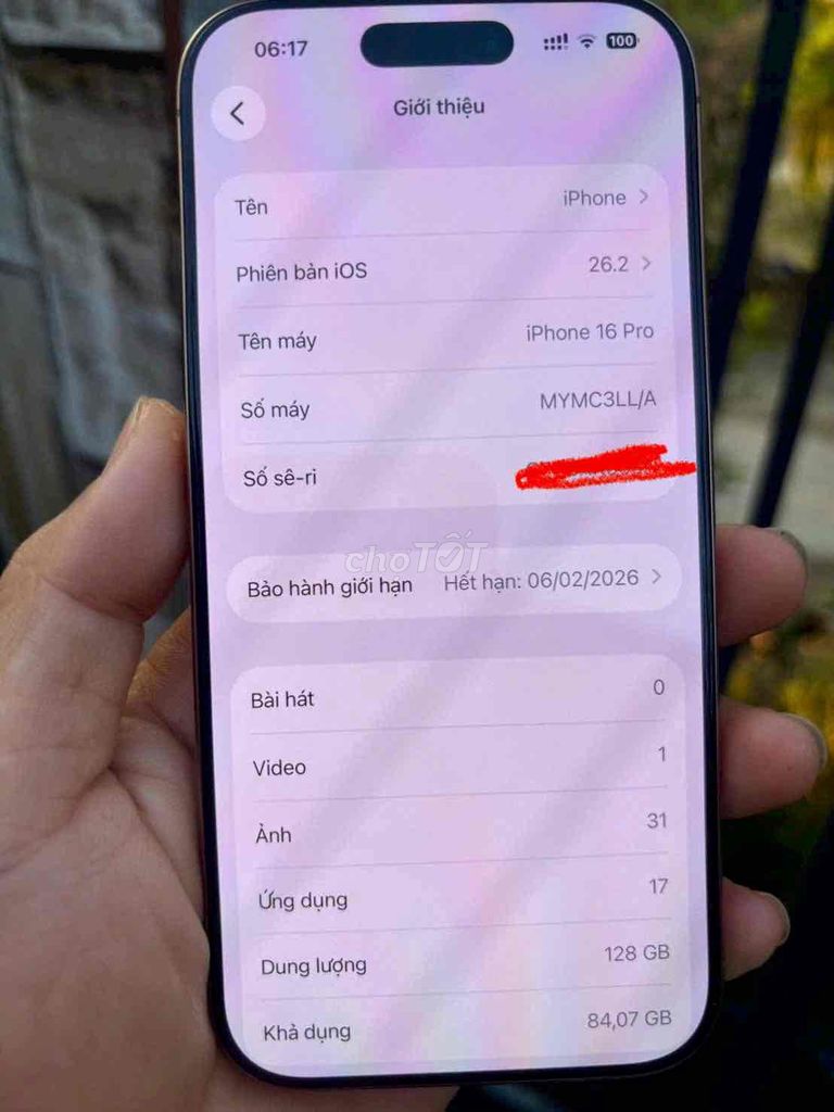 iPhone 16 Pro 128GB Vàng zin óc áp đẹp 99 Quốc tế. Mua bán Điện thoại tại Thành phố Cà Mau Cà Mau được đăng bởi Foryou Mobile hình 1