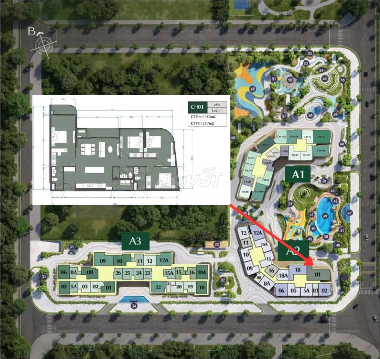 Апартаменты Lumiere Evergreen Smart City, 112м²