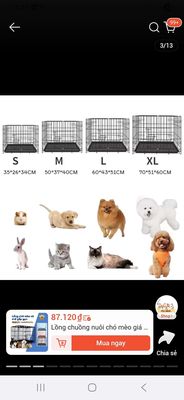 Chuồng nuôi thú cưng Kim loại