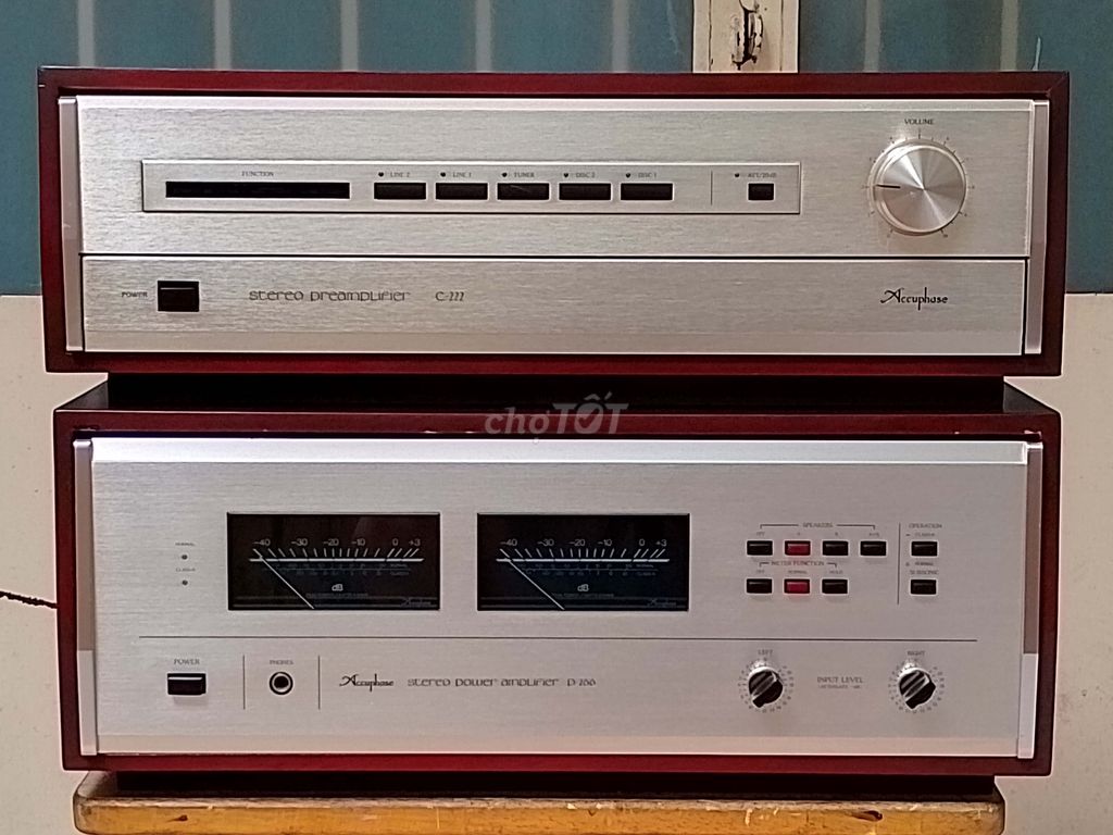 Combo Accuphase power P-266 + pre C-222 Class-A+AB - 126818440