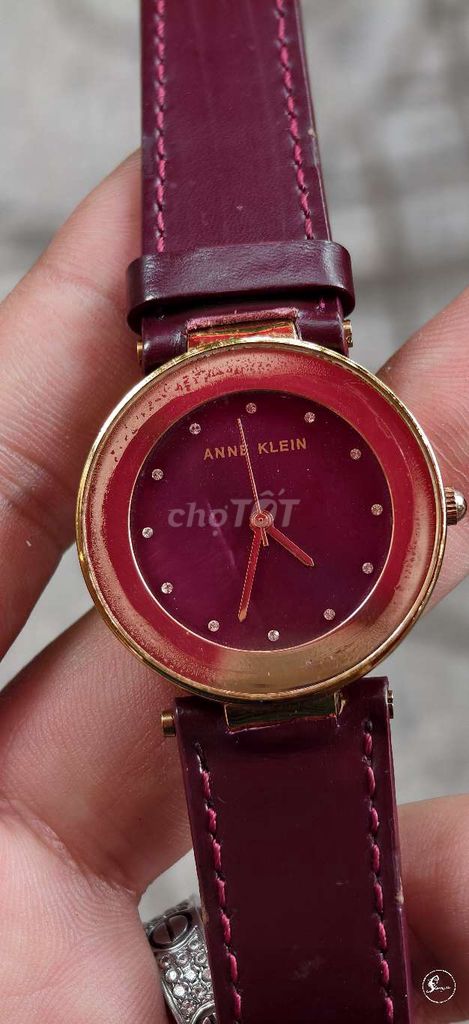 Đồng hồ Anne Klein Nữ Đỏ đô. Mua bán Đồng hồ tại Huyện Thanh Trì Hà Nội được đăng bởi Đồng hồ 2hand Giang còi  hình 1