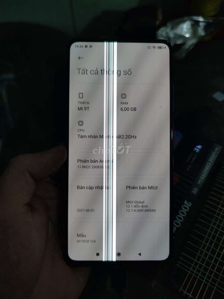 Xiaomi Mi 9T 64GB Xanh Hỏng màn hình. Mua bán Điện thoại tại Huyện An Dương Hải Phòng được đăng bởi phạm văn Sơn  hình 1