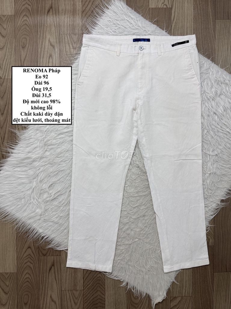 Quần tây RENOMA Nam Kaki Trắng. Mua bán Quần áo tại Huyện Châu Thành Tiền Giang được đăng bởi BI ĐỒ SI HIỆU CHÍNH HÃNG hình 1