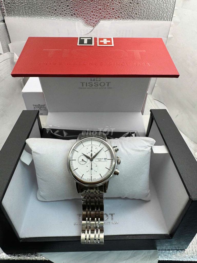 Đồng hồ Tissot 6 kim thanh lịch full box cực nét