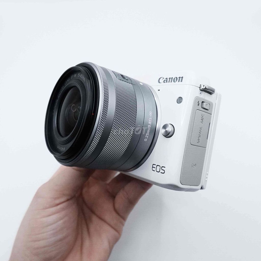 Máy ảnh Canon M3 Trắng 15-45mm. Mua bán Máy ảnh, Máy quay tại Quận Bình Thạnh Tp Hồ Chí Minh được đăng bởi Uyen Bui hình 1